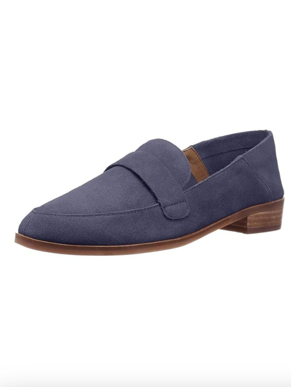 Lucky Brand Chennie Loafers Flats Suede Navy